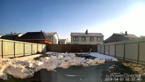 Таймлапс таяния снега