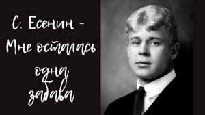 Сергей Есенин. Мне осталась одна забава