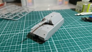 Сборка модели танка Maus в масштабе 1/100 от "Звезды"