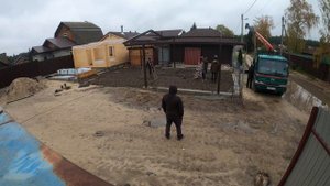 Сборка навеса для машины