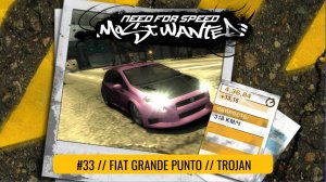 #33 FIAT GRANDE PUNTO // TROJAN  // NEED FOR SPEED: MOST WANTED