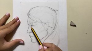 Урок - Рисуем Девушку В Профиль Карандашом За 17 Минут!
