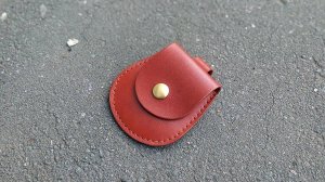 Ключница круглая кожаная ручная работа