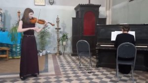 Г. Ф. Гендель. Соната соль минор. Исп. Маргарита Актисова, партия ф-но Ольга Данилевская.mp4