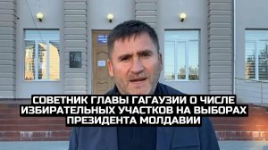 Советник главы Гагаузии о числе избирательных участков на выборах президента Молдавии