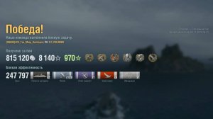 Линкор Cristoforo Colombo: +247к урона 6 фрагов на карте Осколки - World of Warships