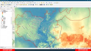 Рельеф местности в QGIS