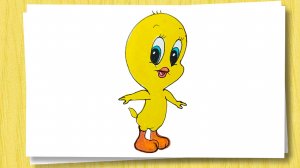 Как нарисовать Ципленка Твити Бакс Бани /  How to draw Tweety Bird / Tutorial