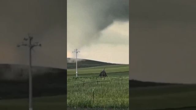 Торнадо близ Улагая (Внутренняя Монголия, Китай, 27.07.2024).