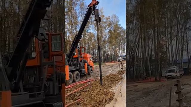 Звоните +7 (985) 185-77-7 и пишите! Закрутка винтовых свай Буровой установкой Junjin Ra-028 Burspec