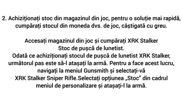 FIXED MW3 XRK Stalker Sniper Rifle Fără emisiune de stoc, xrk stalker sniper mw3