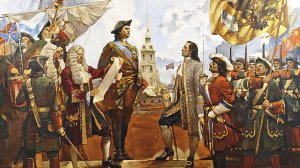 Царь Петр I принял титул Петра Великого, императора Всероссийского, а Россия стала империей