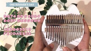 One Summer's Day (Spirited Away) - Joe Hisaishi | Kalimba Tutorial with Tabs