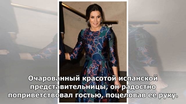 Королева Летиция посетила монаршую семью Великобритании в роскошном платье