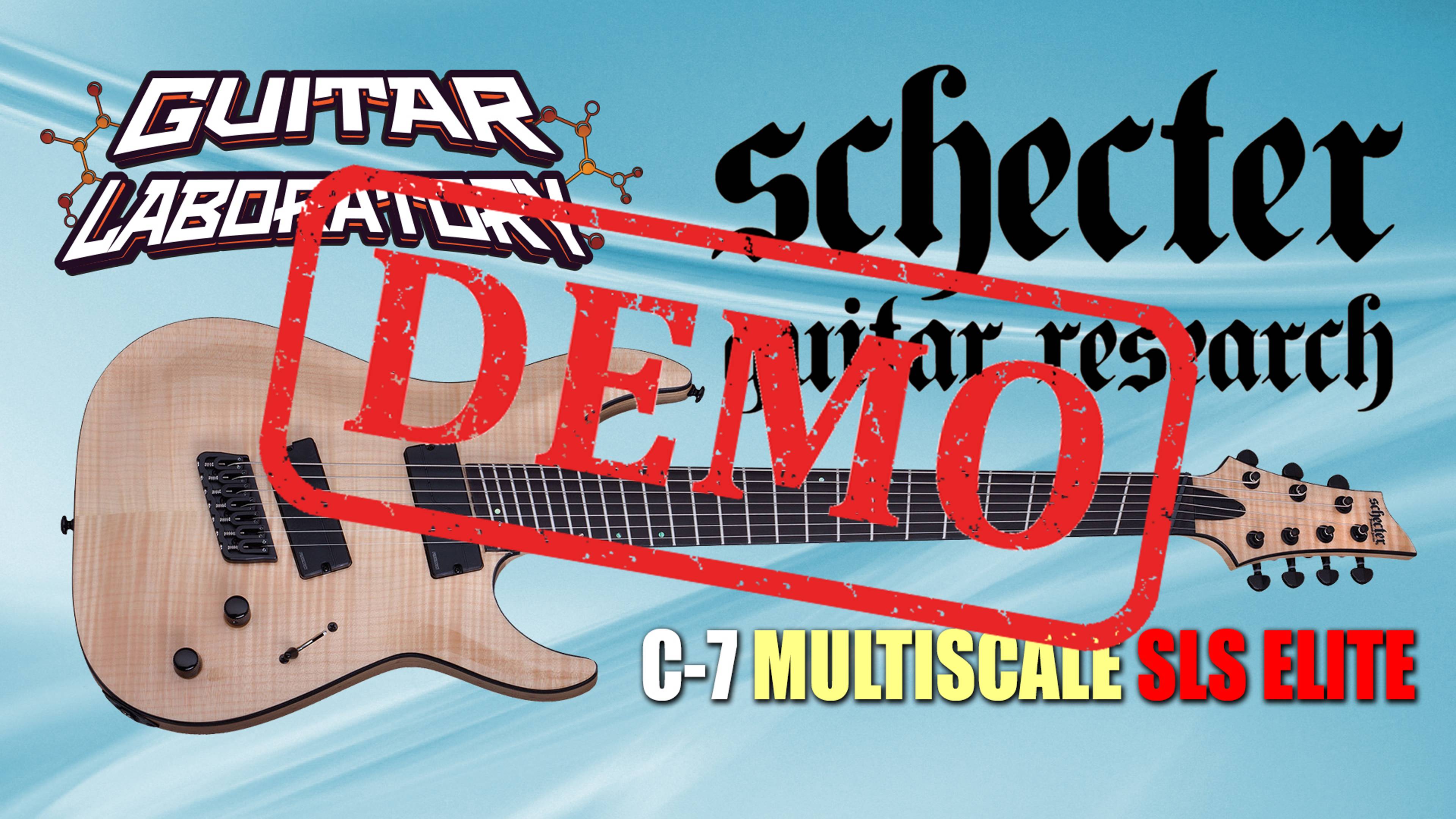 Электрогитара SCHECTER C-7 MULTISCALE SLS ELITE GNAT - демонстрация звучания