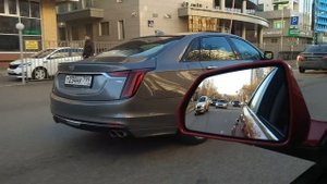 Cadillac CT6 - 2019 на улицах Москвы, до официальной презентации)