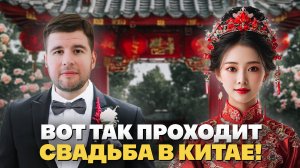 ВОТ ТАК ПРОХОДИТ СВАДЬБА В КИТАЕ! "Горько" отдыхает.