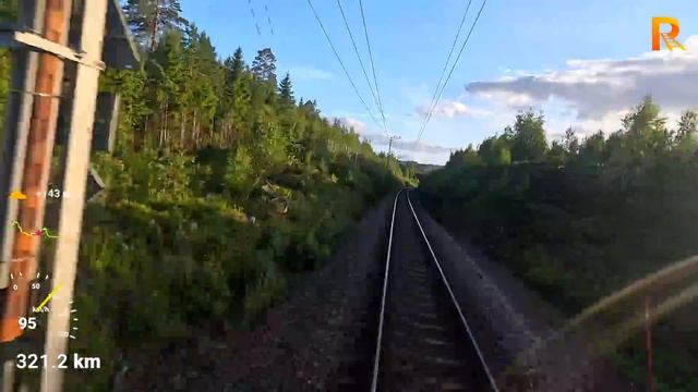 Путешествие на поезде Стокгольм - Осло, часть 2_3, в Осло (SJ, Швеция, Норвегия)