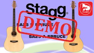 Акустическая гитары STAGG SA25 A SPRUCE и SA25 D SPRUCE - демонстрация звучания