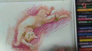 Урок - Рисуем Котика Масляной Пастелью