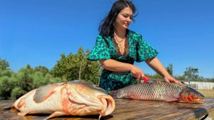Вкуснейший Фаршированный Карп с Беконом! Порадуй Своих Близких Таким Блюдом#деревня #рыба #рецепт