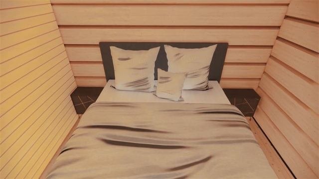 ПРОЕКТ ОДНОЭТАЖНОГО ДОМА 36 м2 из ЛАФЕТА. Норвежский Мини-Дом или БАНЯ