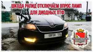 Шкода рапид отключаем опрос ламп для диодных птф