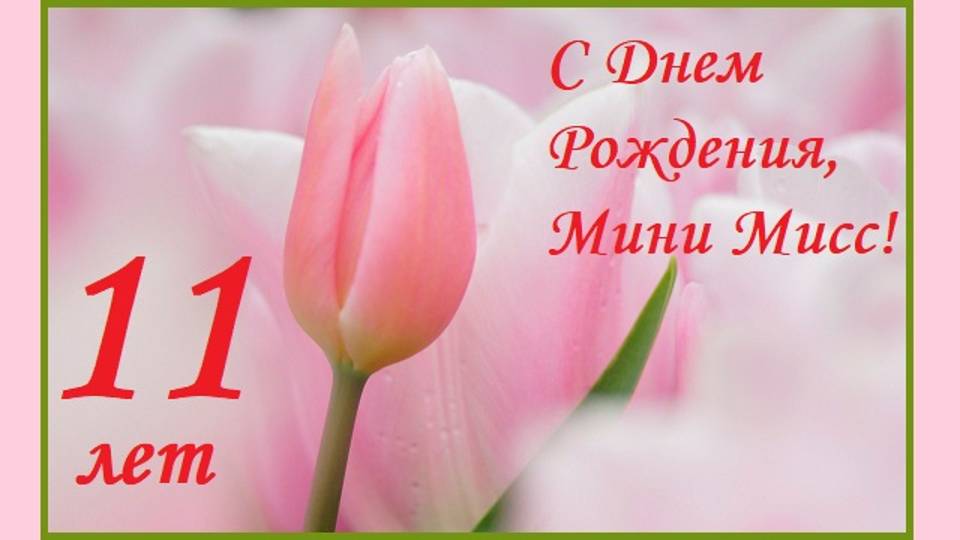 С Днем рождения, Мини Мисс!  11 лет!