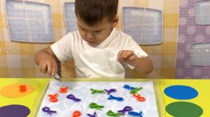 Игра на мелкую моторику «Поймай рыбку»🎣