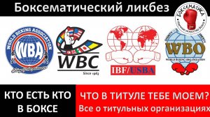 Кто есть кто в боксе: все о титульных организациях