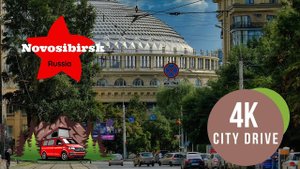 Новосибирск. Столица Сибири. Capital of Siberia, Novosibirsk. 4k city driving