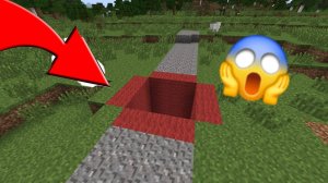 Что за красная яма появилась у меня в деревне в майнкрафт?!