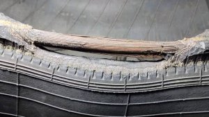 Ремонт Шины 18.4-34. Повреждение Бортового Кольца