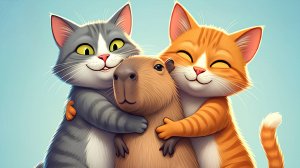 Кот Тиша и капибара Рюня снимают кино (часть 3)