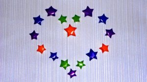 Оригами Звездочки Счастья из бумаги