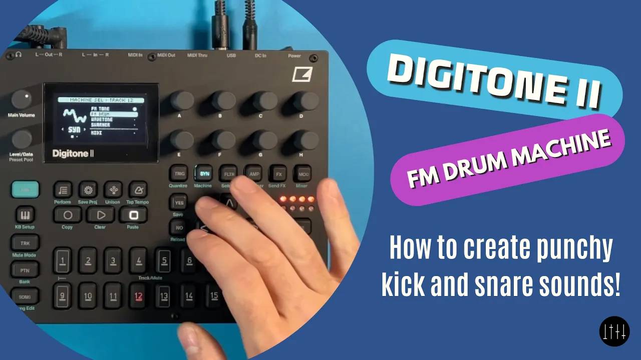 Elektron Digitone II: FM Drum Machine / How to Create Punchy Kicks and Snares