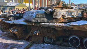 Танк M1 «Абрамс», уничтоженный в ходе боёв на Украине