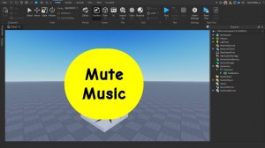 Как сделать музыку и кнопку выключения музыки в Roblox Studio