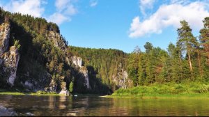 УРАЛ! РЕКА ЧУСОВАЯ -- ЖИВОПИСНЕЙШЕЕ МЕСТО! ЯЗЫЧЕСКИЕ БОГИ. П. КАМЕНКА -- ДЕКОРАЦИИ ДЛЯ Х/Ф.