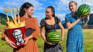 Что Получится Если Запечь Вкусных Петушков... Внутри Арбуза_