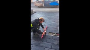 Изготовление люка из тротуарной плитки.