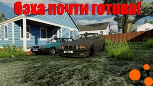 БЭХА ПОЧТИ ГОТОВА! РЕМОНТ МОТОРА И ПОСТАВИЛ ДЕТАЛИ КУЗОВА! ( Реальная жизнь в BeamNG.drive )