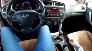 2015 Kia Ceed JD 1.6 (129) G4FG. POV TEST DRIVE.