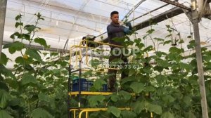 Платформа рельсовая на электротяге и ручным изменением уровня пола