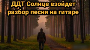 ДДТ солнце взойдет разбор песни на гитаре