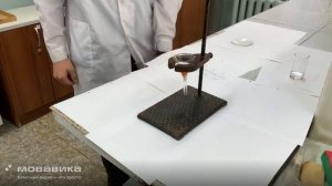 Реакция разложения дихромата аммония.