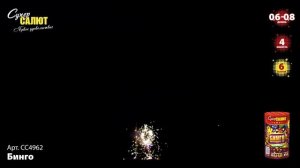 Фонтан+салют "Бинго" 0.6"-0.8"х6, арт. СС4962
Салютыч