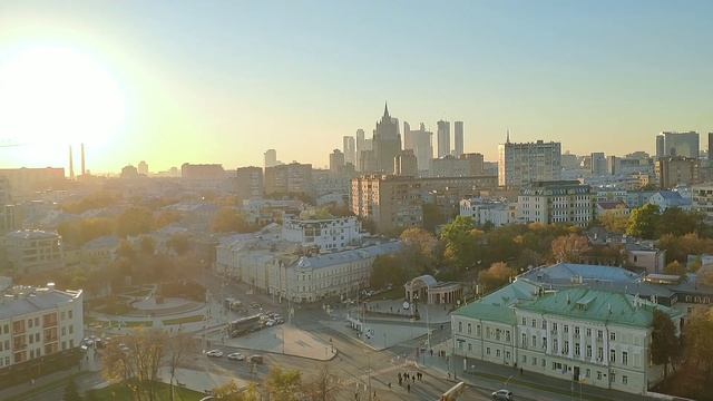 Прогулка по вечерней Москве, ст.м. Кропоткинская, смотровая площадка на Храме Христа Спасителя