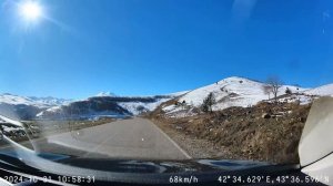 Дорога Кисловодск - Джилы-Су 31 октября 2024