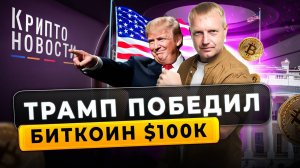 #крипта #криптоновости Трамп победил — Биткоин $100к!